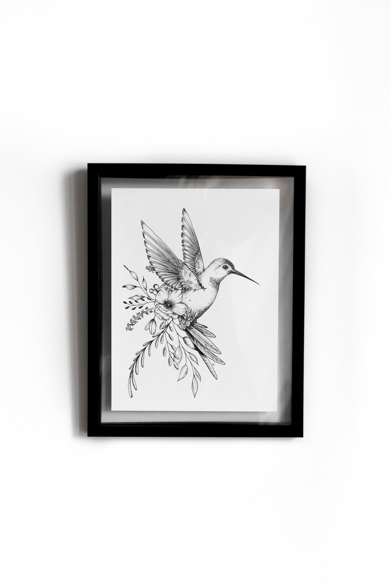 Colibri - encre sur papier aquarelle