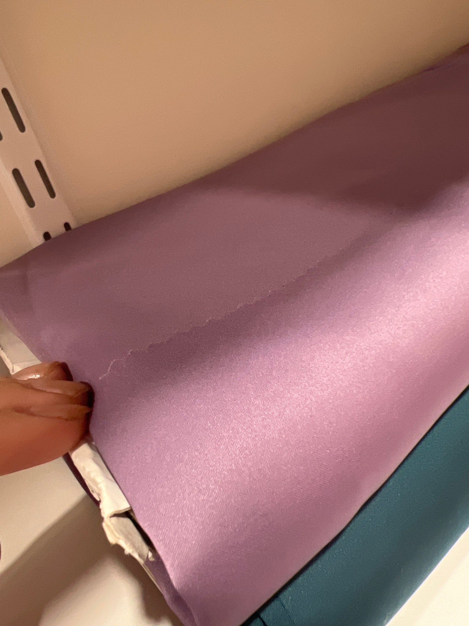 Tissu royal micro satin lilas