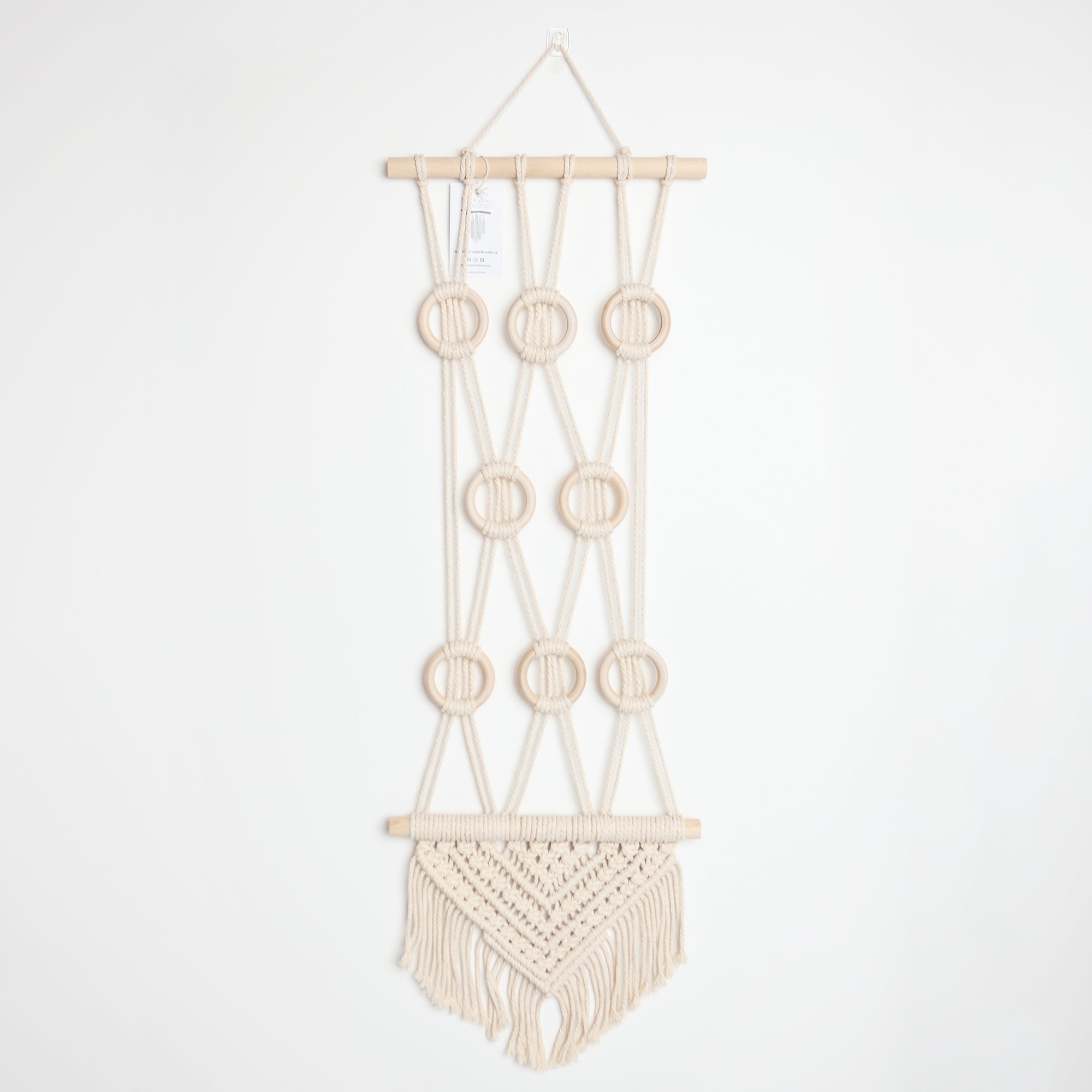 porte chouchous naturel avec macramé