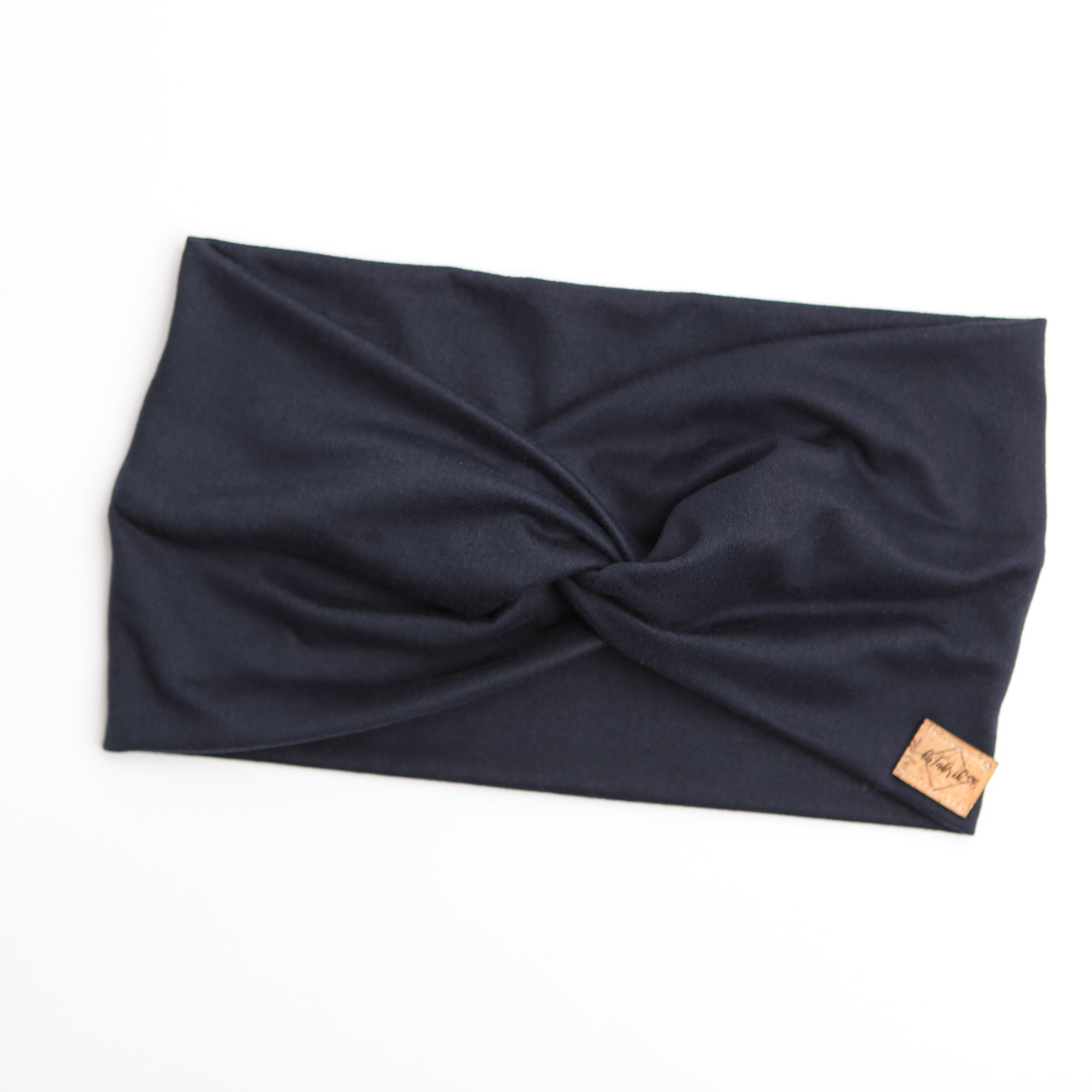 Bandeau large bleu marin