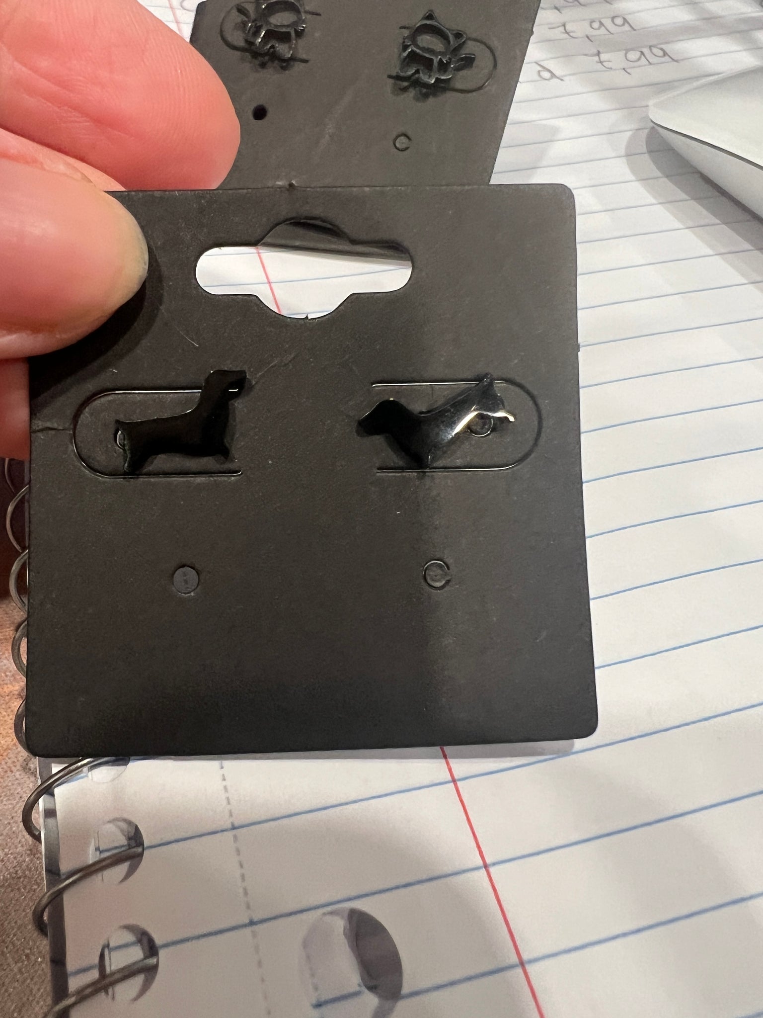 Boucles d'oreilles chiens saucisses argent