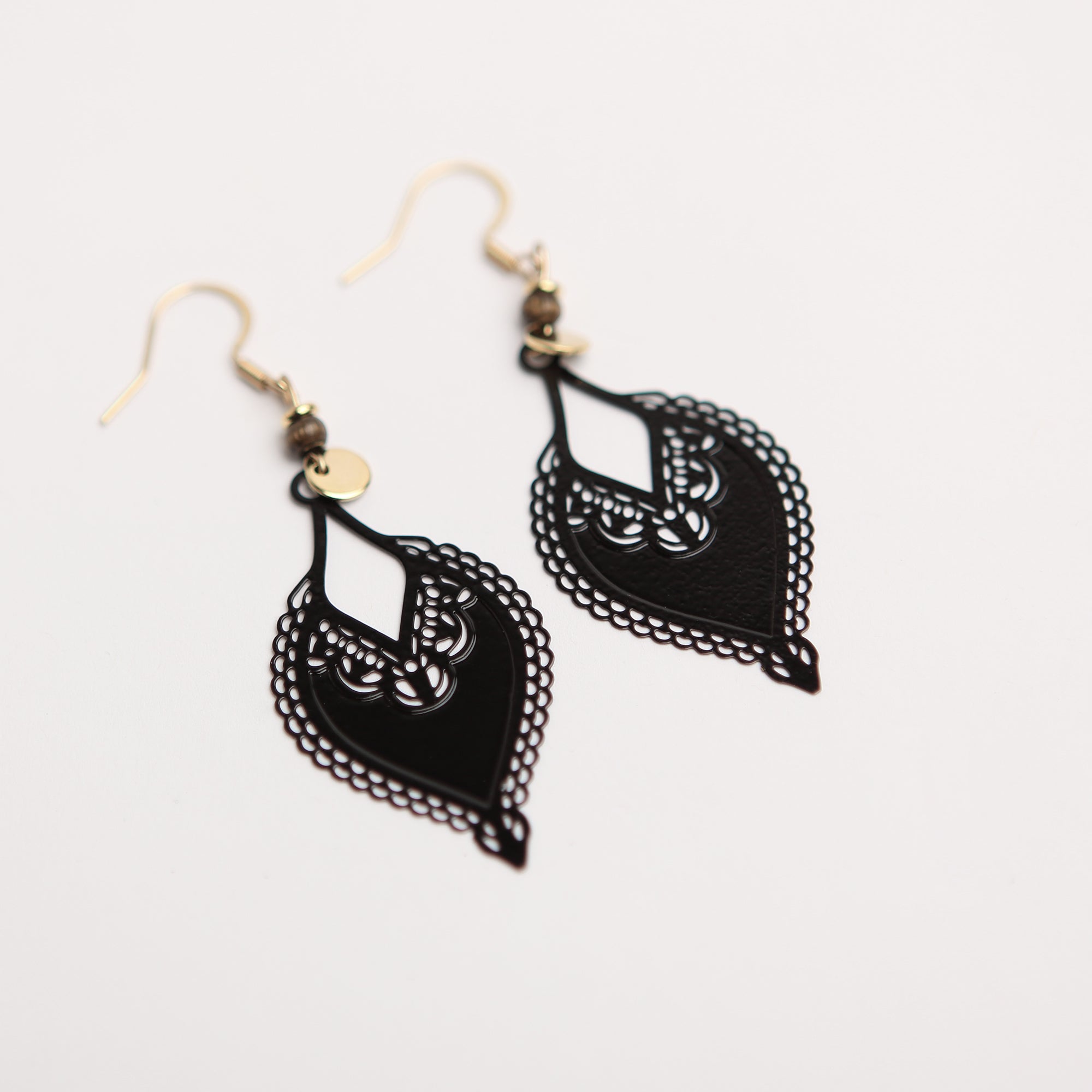 Boucles d'oreilles - La chic noire